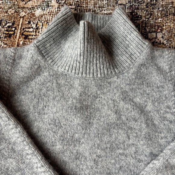 Gant Sweaters - GANT Gray Cashmere Blend Turtleneck Sweater Women’s Small Cozy Knit